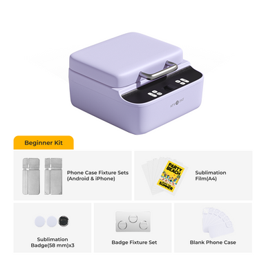 HTVRONT H17 Phone Case Heat Press, Beginner Kit - Lavender Purple