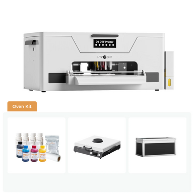 HTVRONT D1 DTF Printer, Certified Refurbished, Oven Kit - Daisy White