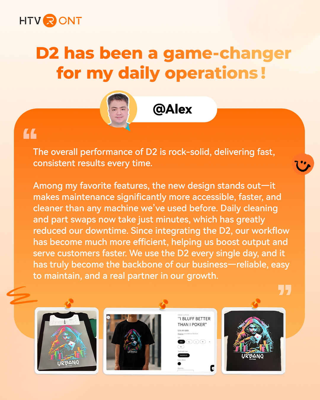 Alex's story about D2 DTF Printer
