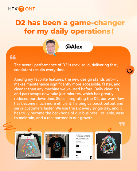 Alex's story about D2 DTF Printer