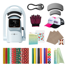 HTVRONT A300 Auto Hat Heat Press, Ultimate Premium Kit