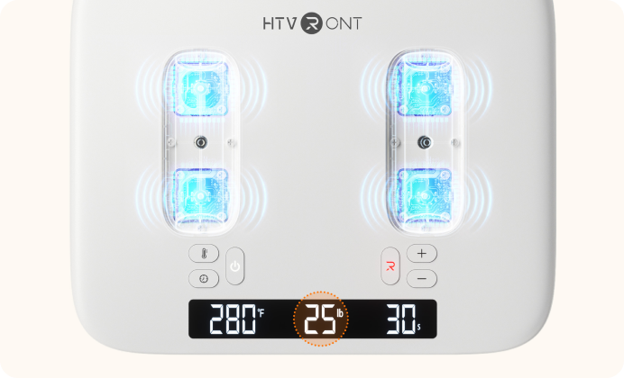 The H10 Portable T Shirt Press features real-time pressure detection and display, allowing you to apply pressure more effectively