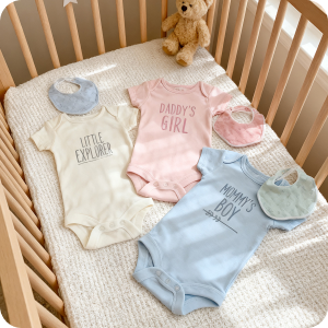 The H10 Portable Heat Press can design baby clothes.