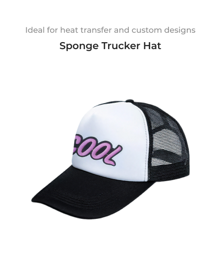 Sponge Trucker Hat Sublimation Blanks 