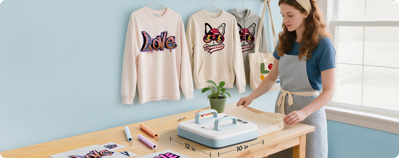 Pressing T Shirt by H10 Portable T Shirt Press