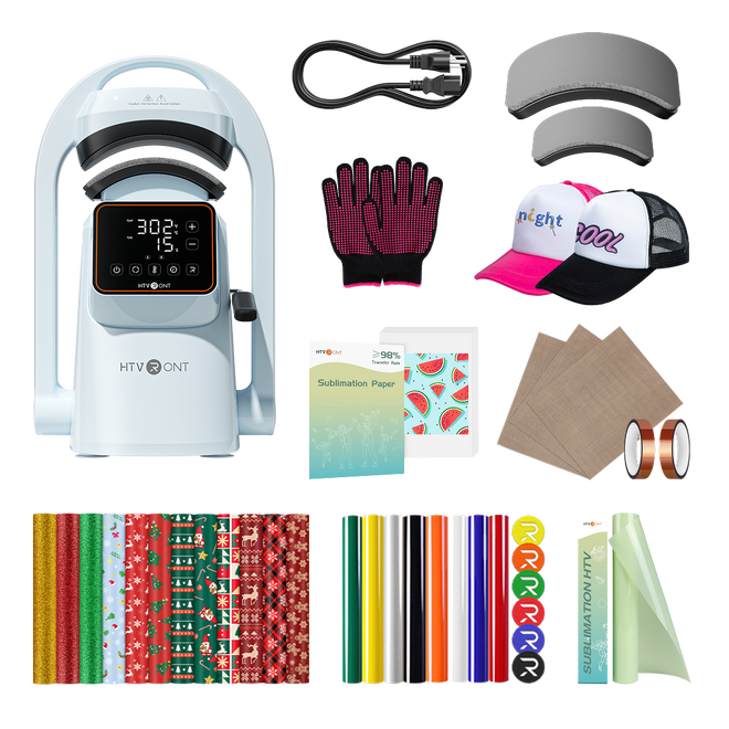 New! HTVRONT A300 Auto Hat Heat Press