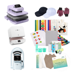 [All-in-One Kit]HTVRONT  Auto Heat Press 2+Tumbler press+a300 auto Hat Press+All in One Bundle