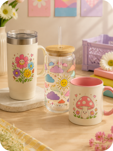 Tumblers, Glass Cups & Mugs