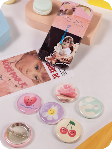 Phone Cases, Badges & Other Accessories