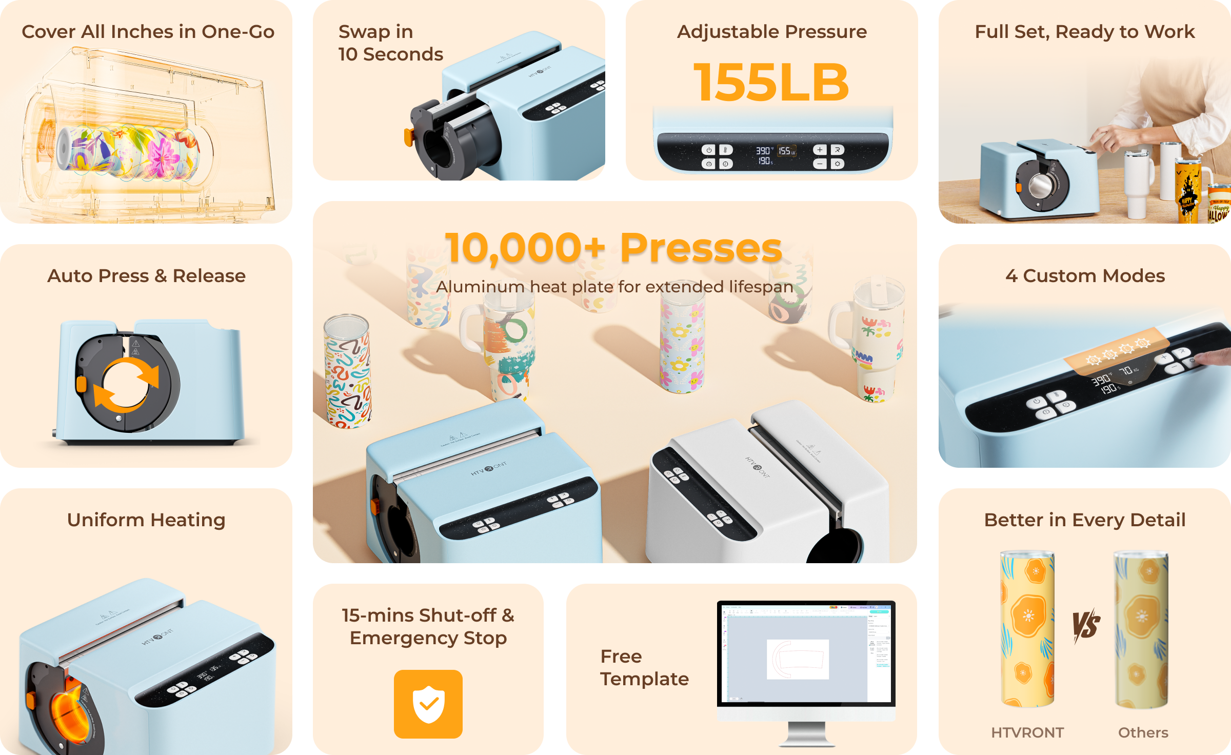 A200 Auto Tumbler Heat Press