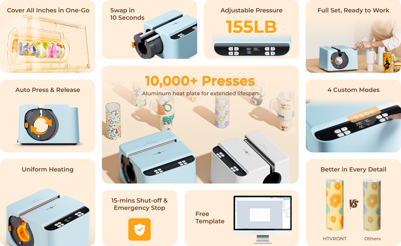 A200 Auto Tumbler Heat Press