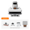 Multi-function heat press machine with accessories on a white background