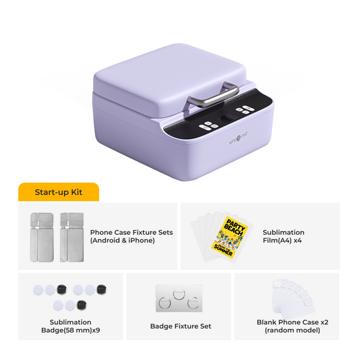 HTVRONT H17 Phone Case Heat Press, Start-up Kit - Lavender Purple