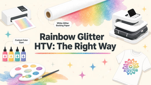 This Is the Right Way to Use Rainbow Glitter HTV