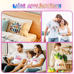 Tie-Dye Patterned Heat Transfer Vinyl Bundle - 12"x10" 10 Sheets