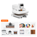 HTVRONT A100 Auto Multi Heat Press, Beginner Kit