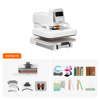 HTVRONT A100 Auto Multi Heat Press Start-Up Kit
