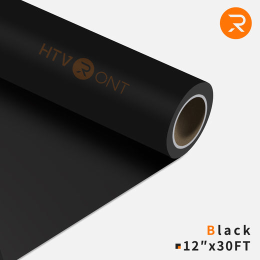 HTV vinyl/heat transfer vinyl Black 12 x 30 Ft roll