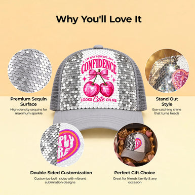 HTVRONT Sublimation Sequin Hat