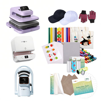 [All-in-One Kit]HTVRONT  Auto Heat Press 2+Tumbler press+a300 auto Hat Press+All in One Bundle