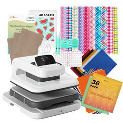 [Father's Day Best Deal] HTVRONT Auto Heat Press 2+Great Value Bundle