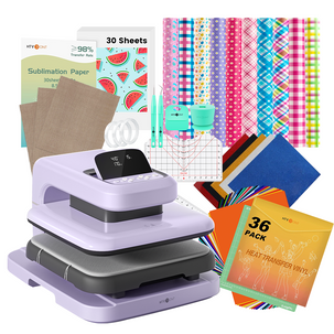 [Easter Best Deal] HTVRONT Auto Heat Press 2+Great Value Bundle