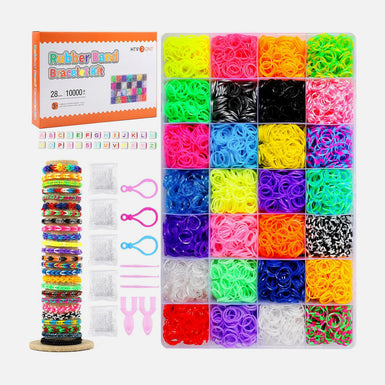 Rubber Band Bracelet Kit - 28 Colors 10000+