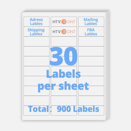 Address Labels 30 Sheets - 8.5x11in  900 Labels