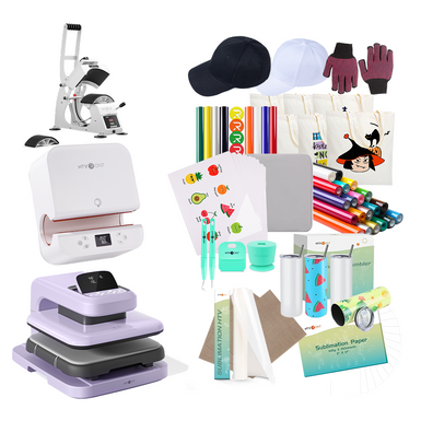 [All in one kit]HTVRONT Auto heat press 2+Tumbler press+Manual Hat Press+All in One Bundle