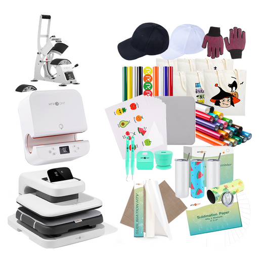 [All in one kit]HTVRONT Auto heat press 2+Tumbler press+Manual Hat Press+All in One Bundle