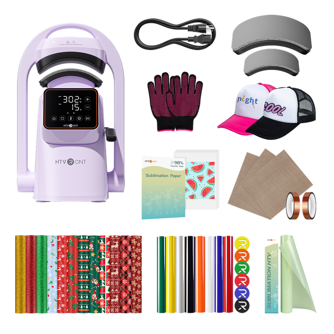 HTVRONT A300 Auto Hat Heat Press, Standard Kit