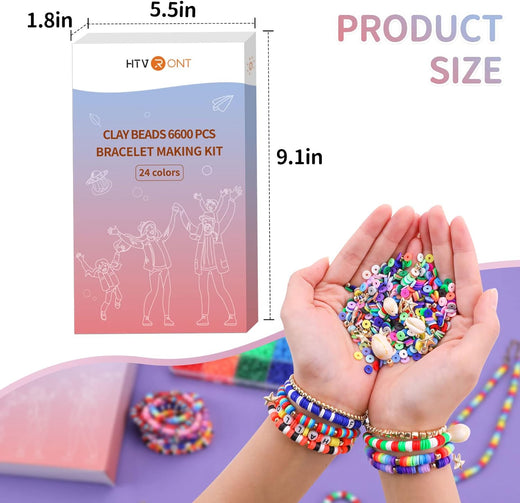 Clay Beads Bracelet Kit Friendship Bracelet Kit For Girls,Letter Beads Pink  White Clay Beads Kit Faux Pearl Gold Beads For Jewelry Making | SHEIN USA