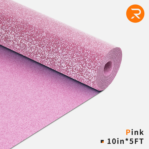 Pink Glitter HTV Vinyl | Gold Glitter Vinyl Rolls - 10