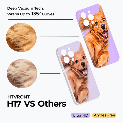 HTVRONT H17 Phone Case + Auto2 Heat Press +Tumbler Heat Press all-in-one Bundle