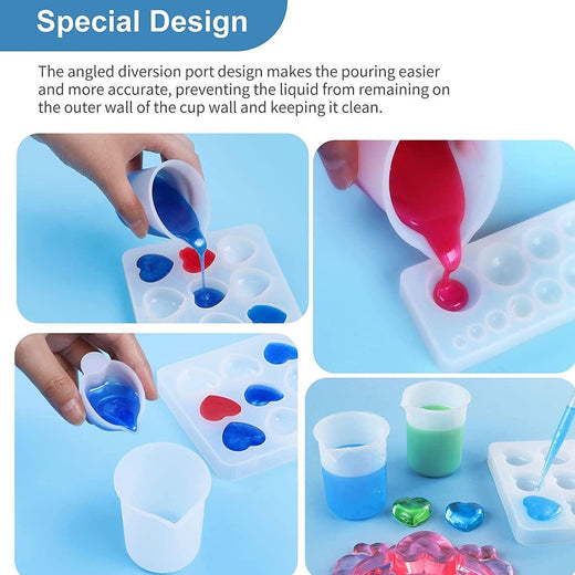 20Pcs Resin Cups Casting Epoxy Mixing Cup Silicone Mixing Cups Bowls DIY  Molds