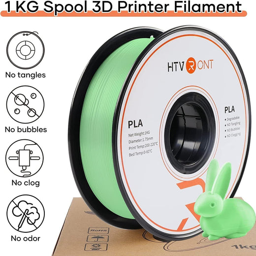 PLA 3D Printer Filament 1KG Spool- Fluorescent Green PLA Filament 1.75mm [Clearance Sale]