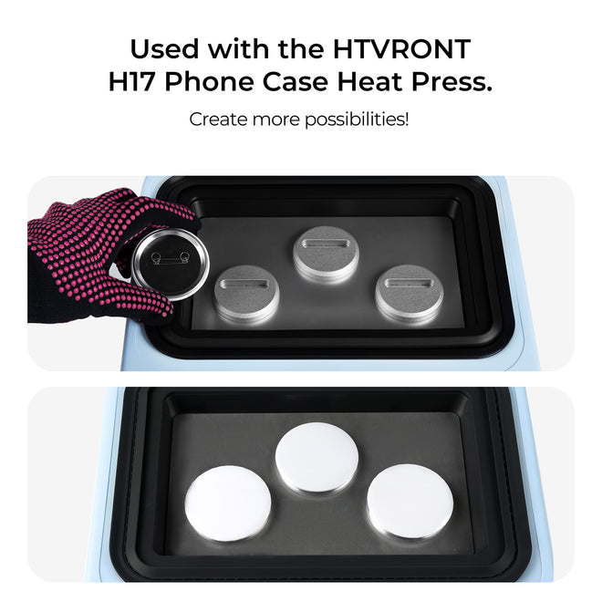 58mm Sublimation Badge - 3 Pcs/51 Pcs, For H17 Phone Case Heat Press