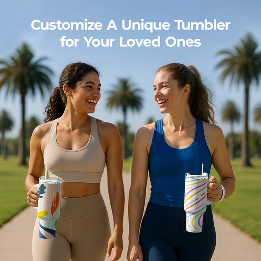 2 Pack 40oz Sublimation Tumbler Blanks With Handle, Suitable For A200H Auto Handle Tumbler Heat Press