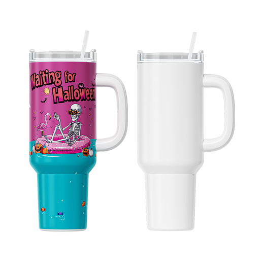 2 Pack 40oz Sublimation Tumbler Blanks With Handle, Suitable For A200H Auto Handle Tumbler Heat Press