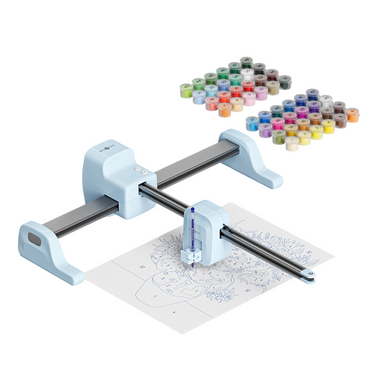 LOKLiK-HTVRONT iPaint | AI-Powered Painting Machine, Standard Kit — Standard Kit, Bubble Blue