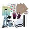 HTVRONT Manual Hat Heat Press Machine 110V, Essential Bundle - Light Blue