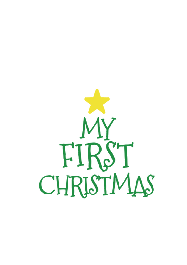【MEMBER ONLY】HTVRONT Free SVG File for Download - My First Christmas