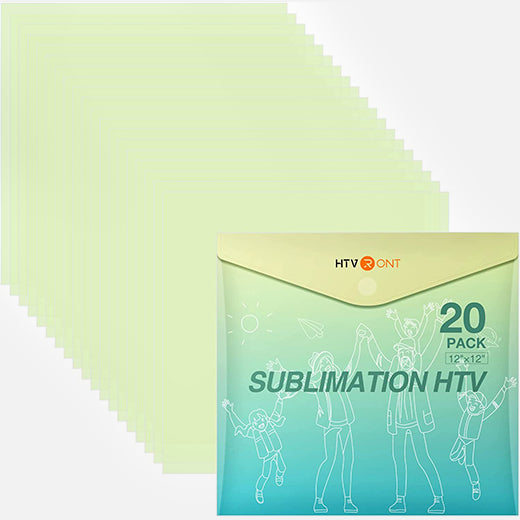 HTVRONT Clear HTV Vinyl for Sublimation, Just Customize Your Own Color!