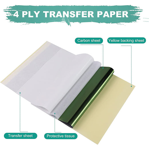 Tattoo Transfer Paper Kit - 8.5''x11' Inch A4 Size 40 Sheets