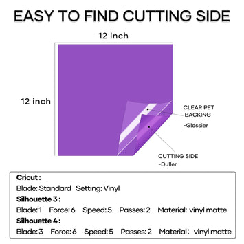 Adhesive Vinyl Bundle - 12" x 12" 40 pack (29 Assorted colors)