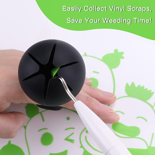 HTVRONT Blue Portable Handheld Vinyl Scrap Collector Silicone Suction Cup  for Vinyl Crafting Weeding 