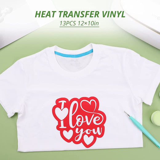 Heat Transfer Vinyl Bubble Love Pattern Vinyl Single Sheet 12" x 10"