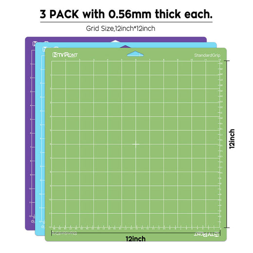 Cutting Mat Bundle 3 Pack for Cricut Explore Air 2/Air/One/Maker