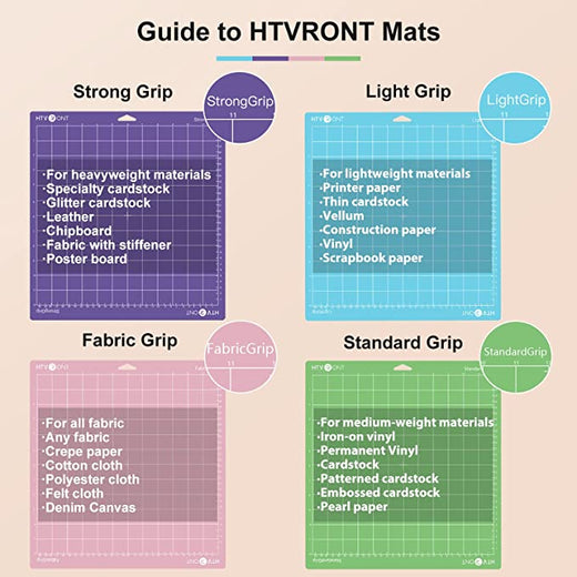  HTVRONT Standard Grip Cutting Mat for Cricut, 3 Pack