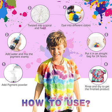 【Clearance Sale】Tie Dye Kits - 8 Vibrant Colors 100ML